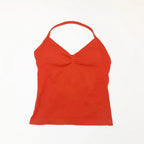 NCLAGEN Impact Longline Strappy Top Sports Yoga Vest Women's Fitness Tank Top Gym Beautiful Open Back Bra Running Workout Halter