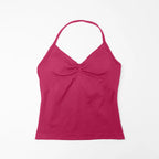 NCLAGEN Impact Longline Strappy Top Sports Yoga Vest Women's Fitness Tank Top Gym Beautiful Open Back Bra Running Workout Halter