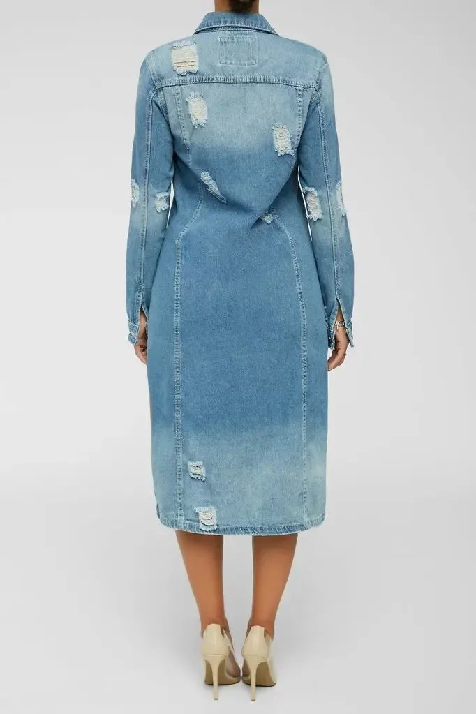 Cotton Denim Coat Women Spring Autumn Ropa Cardigan Jeans Long Gothic Bomber Jacket Windbreaker Y2k Women Jackets Maxi Elegant