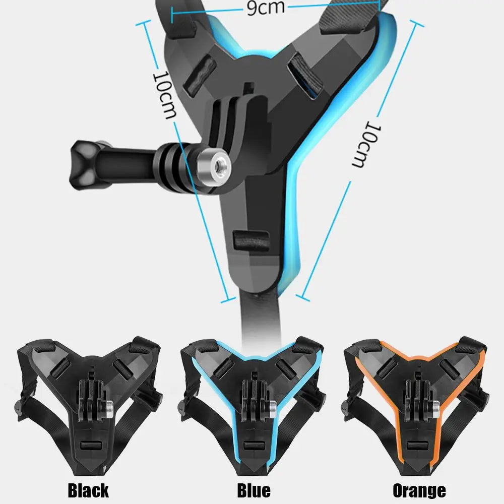 Sports Holder Camera Helmet Straps Mount Helmet Chin Stand Motorcycle Full Face For GoPro Hero 10 9 8 7 6 5 4 3
